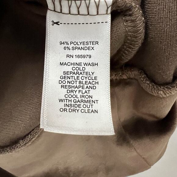 Cable & Gauge Sport Women Size S Brown Velour Lounge Shirt Athleisure Travel - Picture 6 of 11